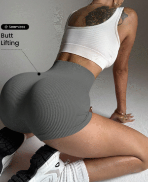 licra corta rallas gris