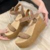 sandalias beis camel