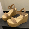 sandalias beis camel